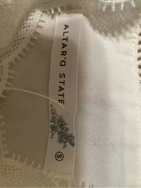 Altar'd State Cream Maxi Dress with Pink Floral Print - Picture 2 of 4